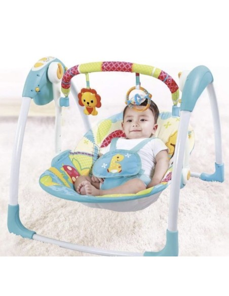 Mastela Deluxe Portable Swing – Balancelle Électrique et Musicale Pour Bébé