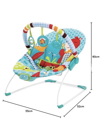Mastela Soothing Vibrations Bouncer – Transat Vibrant et Évolutif pour Bébé