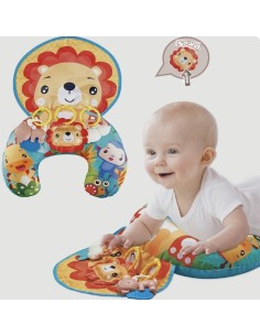 Coussin d'Éveil Ergonomique et Musical Lion – Tummy Time Pillow