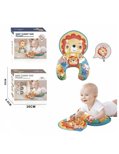 Coussin d'Éveil Ergonomique et Musical Lion – Tummy Time Pillow