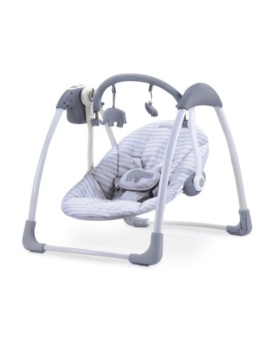 Asalvo Daddy Hippo – Balancelle Électrique et Musicale pour Bébé