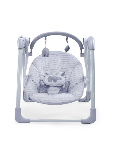 Asalvo Daddy Hippo – Balancelle Électrique et Musicale pour Bébé