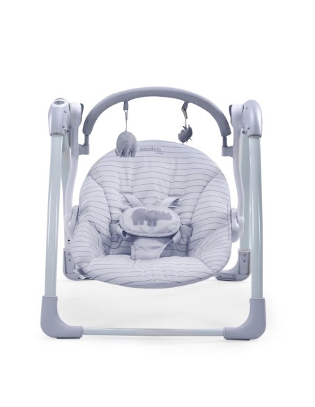 Asalvo Daddy Hippo – Balancelle Électrique et Musicale pour Bébé