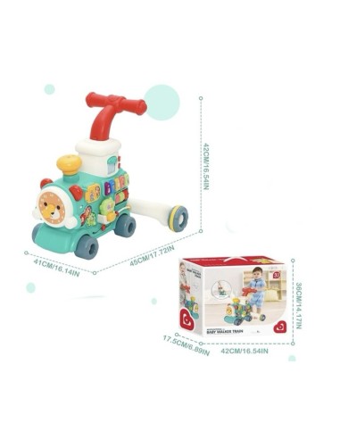 Train Porteur et Pousseur Évolutif 3-en-1 pour Bébé