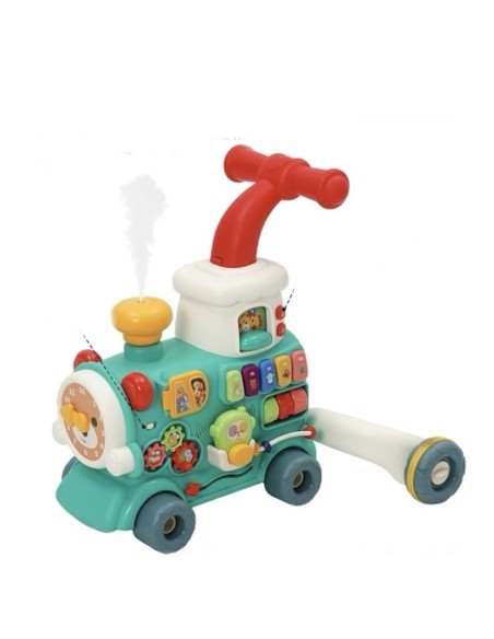 Train Porteur et Pousseur Évolutif 3-en-1 pour Bébé