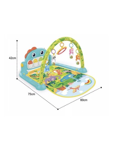 Tapis d'Éveil Musical Dino avec Piano Évolutif