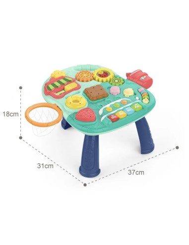 Huanger 2-in-1 Walker & Active Table – Trotteur Pousseur et Table d'Éveil Éducative