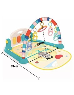 Huanger Piano Fitness Rack – Tapis d'Éveil Évolutif Musical pour Bébé 2