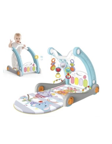 Tapis d'Éveil et Trotteur Évolutif 4-en-1 avec Connexion Bluetooth