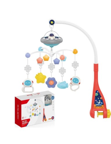 Mobile Musical pour Lit Bébé Thème Espace – Huanger