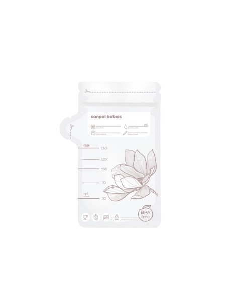 Sacs de Stockage de Lait Maternel Stériles Canpol babies – 25 pièces (150 ml)