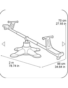 Balançoire Face à Face Twister Seesaw 2x1 de Feber 2