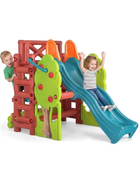 Aire de Jeux Cabane & Toboggan Wood House de FEBER