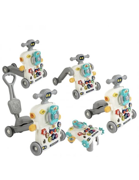 Aide à la marche et Trotteur Évolutif Multi-fonctions 6 en 1 Gibi-in