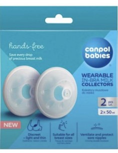 Collecteurs de Lait Portables Intra-Soutien-Gorge (Hands-Free) – Canpol babies (Lot de 2) 2