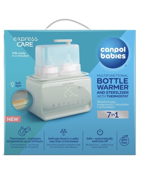 Chauffe-Biberon et Stérilisateur Multifonction 7-en-1 ExpressCare – Canpol babies