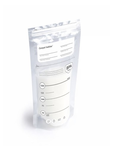Sachets de Conservation pour Lait Maternel Stériles ExpressCare – Canpol babies (20 pcs + 5 Gratuits)
