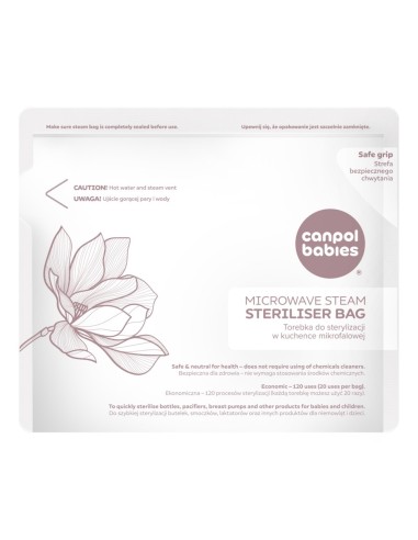 Sachets de Stérilisation Vapeur pour Micro-ondes ExpressCare – Canpol babies (Boîte de 6)