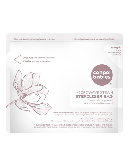 Sachets de Stérilisation Vapeur pour Micro-ondes ExpressCare – Canpol babies (Boîte de 6)