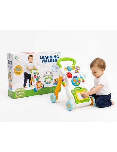 Trotteur Éducatif Évolutif « Learning Walker » – Pousseur et Centre d’Activités 2-en-1