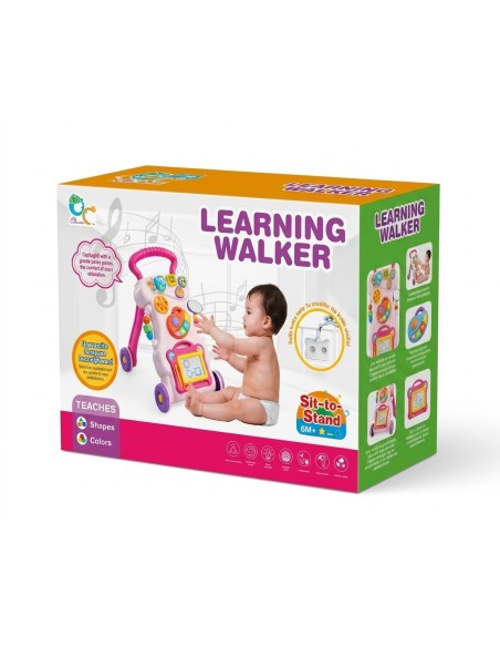 Trotteur Éducatif Évolutif « Learning Walker » – Pousseur et Centre d’Activités 2-en-1