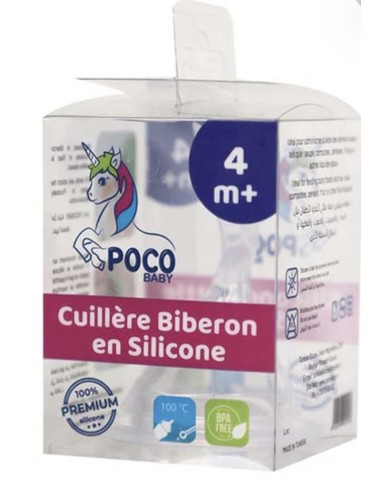 Cuillère Biberon en Silicone POCO BABY (4 Mois et +)