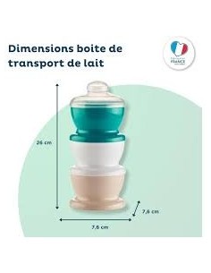 Boîte Doseuse et de Transport de Lait en Poudre – 3 Compartiments – Thermobaby 2