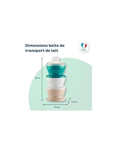 Boîte Doseuse et de Transport de Lait en Poudre – 3 Compartiments – Thermobaby