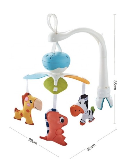 Mobile Musical Évolutif pour Lit de Bébé – "Bedside Bell" Happy Baby