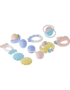 Coffret de Hochets et Anneaux de Dentition pour Bébé (8 pièces) – Huanger 2