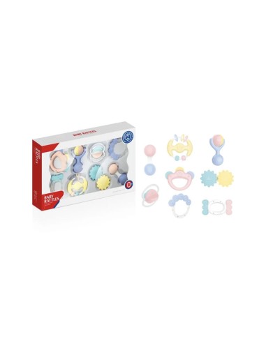 Coffret de Hochets et Anneaux de Dentition pour Bébé (8 pièces) – Huanger